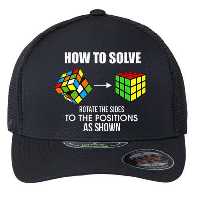 Cubing How To Solve Puzzle Cube Player Cuber Flexfit Unipanel Trucker Cap