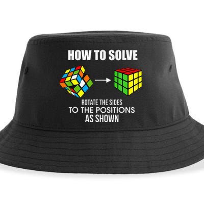 Cubing How To Solve Puzzle Cube Player Cuber Sustainable Bucket Hat