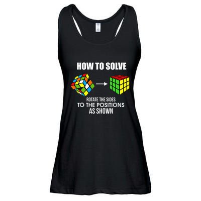 Cubing How To Solve Puzzle Cube Player Cuber Ladies Essential Flowy Tank