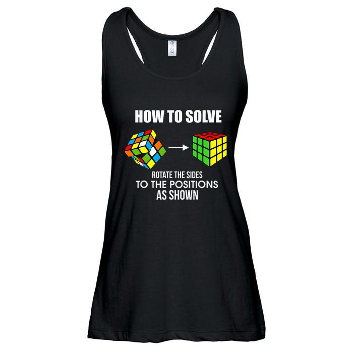 Cubing How To Solve Puzzle Cube Player Cuber Ladies Essential Flowy Tank
