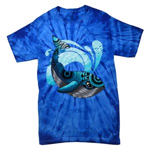 Cute Hawaiian Tribal Whale Activisgift Save The Whales Gift Tie-Dye T-Shirt