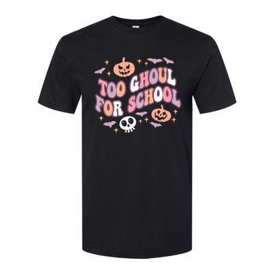 Cute Halloween Teacher School Ghouls Groovy Trick Or Teach Softstyle CVC T-Shirt