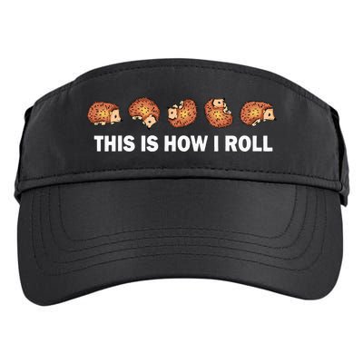 Cute Hedgehog This Is How I Roll Hedgehog Adult Drive Performance Visor