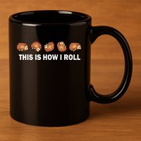 Cute Hedgehog This Is How I Roll Hedgehog 11oz C Handle Ceramic Mug