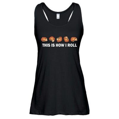 Cute Hedgehog This Is How I Roll Hedgehog Ladies Essential Flowy Tank