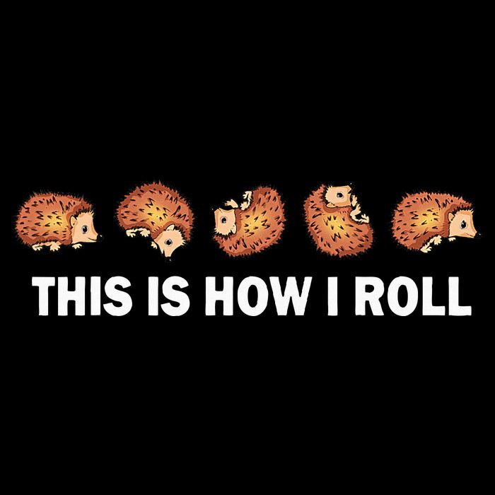 Cute Hedgehog This Is How I Roll Hedgehog 16 in Basic Backpack