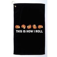 Cute Hedgehog This Is How I Roll Hedgehog Golf Towel