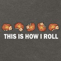 Cute Hedgehog This Is How I Roll Hedgehog Cotton Canvas Backpack