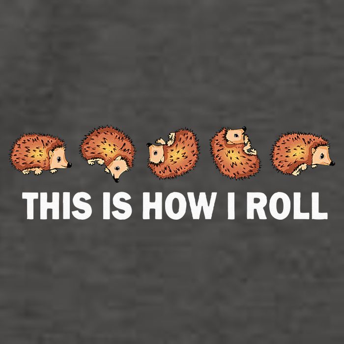 Cute Hedgehog This Is How I Roll Hedgehog Vector Backpack