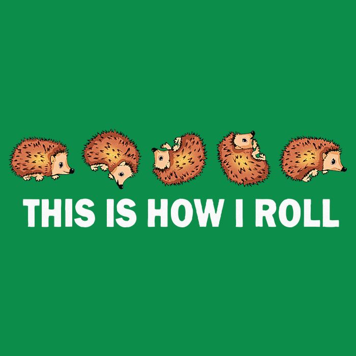 Cute Hedgehog This Is How I Roll Hedgehog T-Shirt