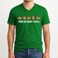 Cute Hedgehog This Is How I Roll Hedgehog V-Neck T-Shirt