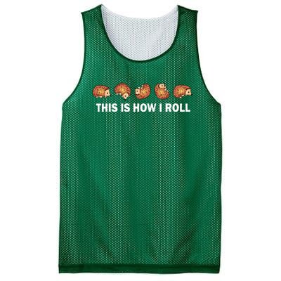 Cute Hedgehog This Is How I Roll Hedgehog Mesh Reversible Basketball Jersey Tank