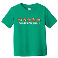Cute Hedgehog This Is How I Roll Hedgehog Toddler T-Shirt