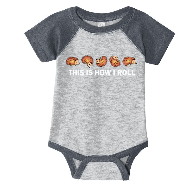 Cute Hedgehog This Is How I Roll Hedgehog Infant Baby Jersey Bodysuit
