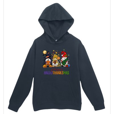 Coffee Halloween Thanksgiving Christmas Happy Hallothanksmas Gift Urban Pullover Hoodie