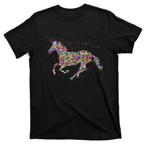 Colourful Horse Unicorn Gift Tee T-Shirt