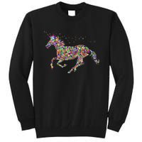 Colourful Horse Unicorn Gift Tee Tall Sweatshirt