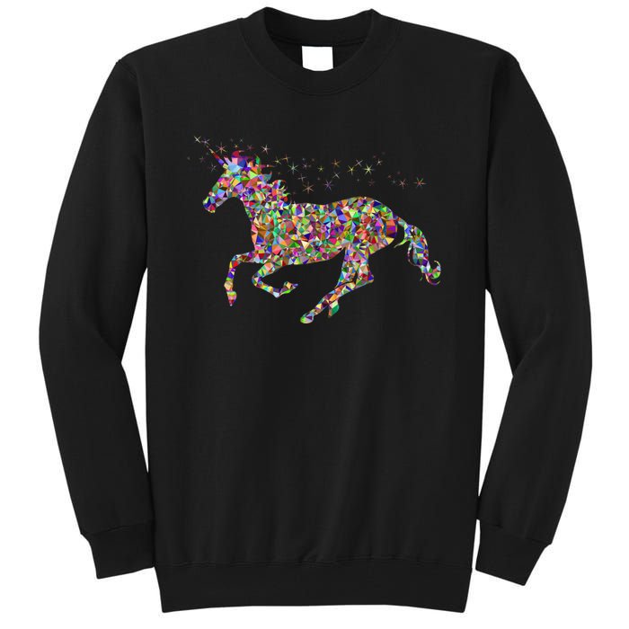 Colourful Horse Unicorn Gift Tee Tall Sweatshirt