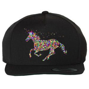 Colourful Horse Unicorn Gift Tee Wool Snapback Cap