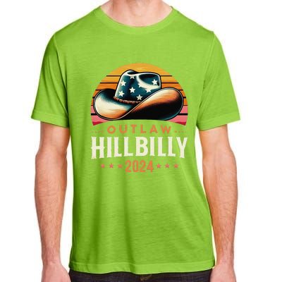 Cow Hat Us Election Day Vintage Outlaw Hillbilly 2024 Adult ChromaSoft Performance T-Shirt