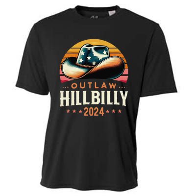 Cow Hat Us Election Day Vintage Outlaw Hillbilly 2024 Cooling Performance Crew T-Shirt