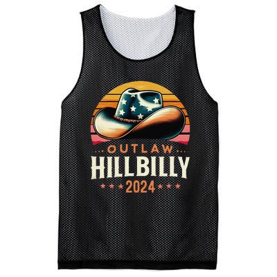 Cow Hat Us Election Day Vintage Outlaw Hillbilly 2024 Mesh Reversible Basketball Jersey Tank