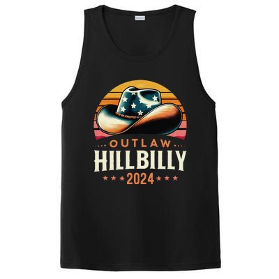 Cow Hat Us Election Day Vintage Outlaw Hillbilly 2024 PosiCharge Competitor Tank