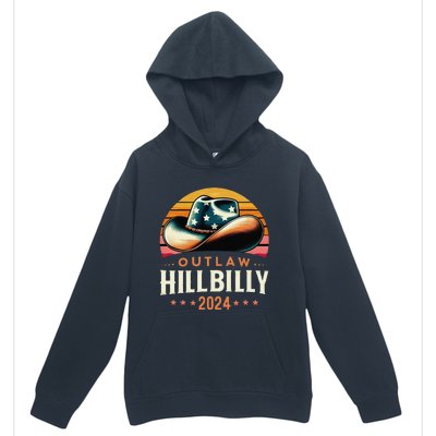 Cow Hat Us Election Day Vintage Outlaw Hillbilly 2024 Urban Pullover Hoodie