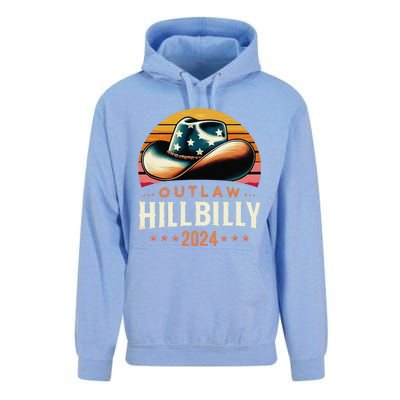 Cow Hat Us Election Day Vintage Outlaw Hillbilly 2024 Unisex Surf Hoodie