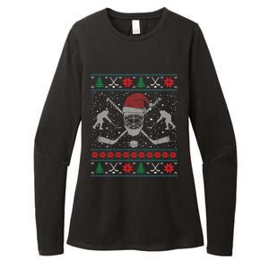 Christmas Hockey Ugly Christmas Xmas Cool Gift Womens CVC Long Sleeve Shirt