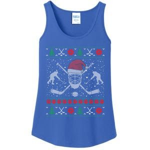 Christmas Hockey Ugly Christmas Xmas Cool Gift Ladies Essential Tank