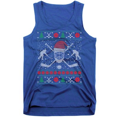 Christmas Hockey Ugly Christmas Xmas Cool Gift Tank Top