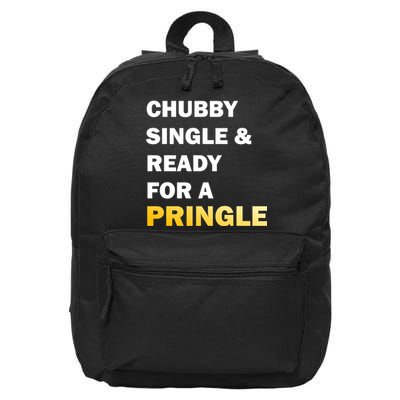 Chubby Single & Ready For A Pringle 16 in Basic Backpack