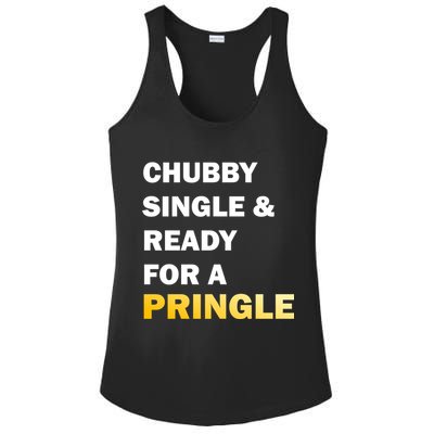Chubby Single & Ready For A Pringle Ladies PosiCharge Competitor Racerback Tank