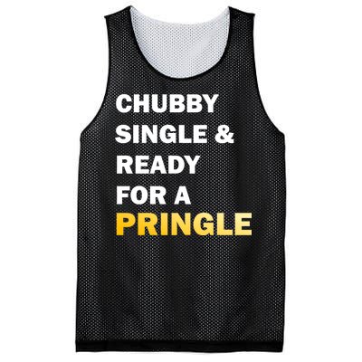 Chubby Single & Ready For A Pringle Mesh Reversible Basketball Jersey Tank