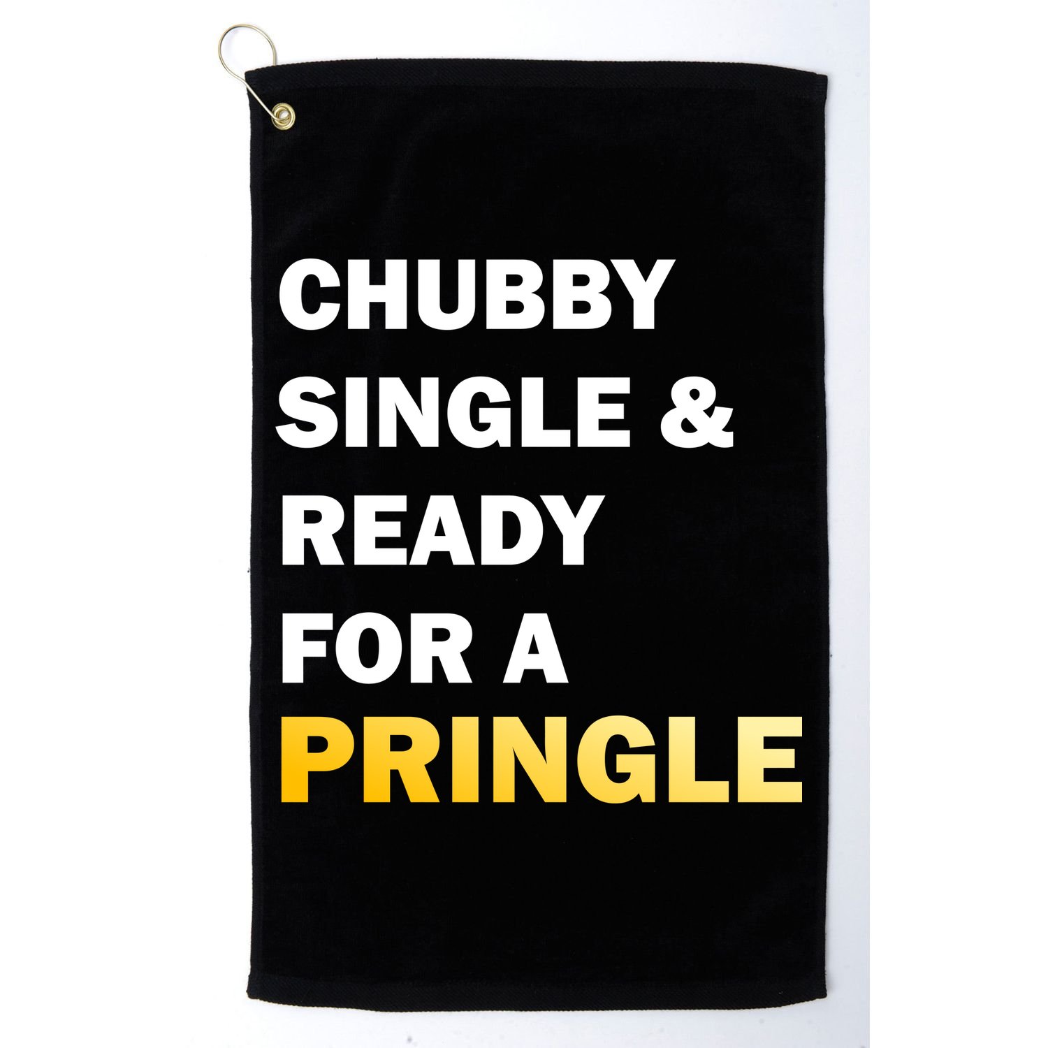 Chubby Single & Ready For A Pringle Golf Towel