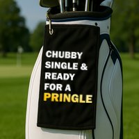 Chubby Single & Ready For A Pringle Golf Towel