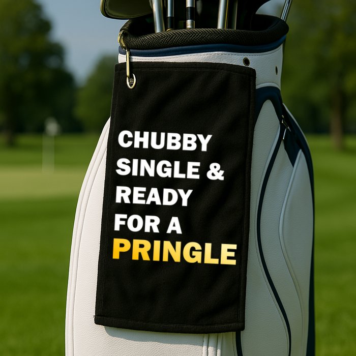 Chubby Single & Ready For A Pringle Golf Towel