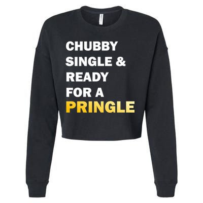 Chubby Single & Ready For A Pringle Cropped Pullover Crew
