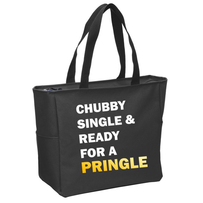 Chubby Single & Ready For A Pringle Zip Tote Bag
