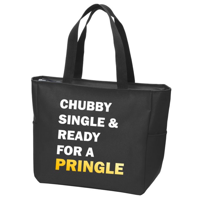 Chubby Single & Ready For A Pringle Zip Tote Bag