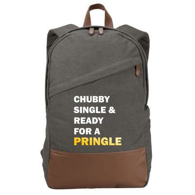 Chubby Single & Ready For A Pringle Cotton Canvas Backpack