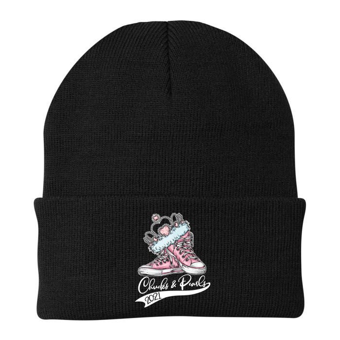 Chucks & Pearls 2021 Crown Madam Vice President Kamala Harris  Beanie