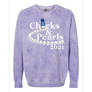 Chucks And Pearls 2021 Kamala Harris Colorblast Crewneck Sweatshirt