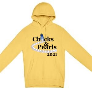 Chucks And Pearls 2021 Kamala Harris Premium Pullover Hoodie