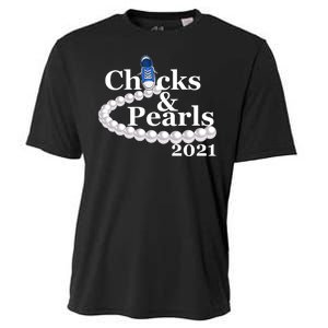 Chucks And Pearls 2021 Kamala Harris Cooling Performance Crew T-Shirt