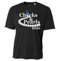 Chucks And Pearls 2021 Kamala Harris Cooling Performance Crew T-Shirt