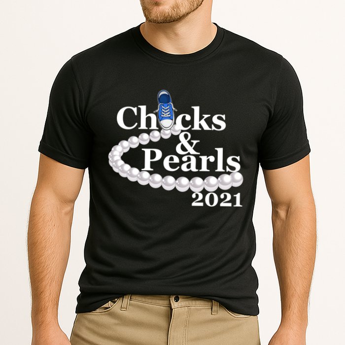 Chucks And Pearls 2021 Kamala Harris Cooling Performance Crew T-Shirt
