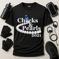 Chucks And Pearls 2021 Kamala Harris Cooling Performance Crew T-Shirt