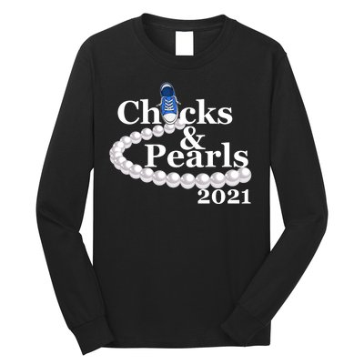 Chucks And Pearls 2021 Kamala Harris Long Sleeve Shirt